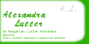 alexandra lutter business card